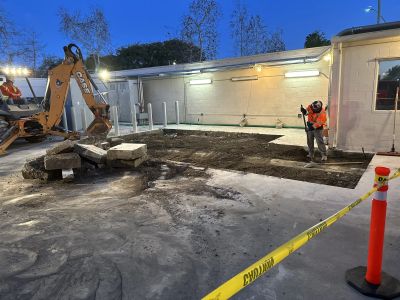 Wall and slab sawing project